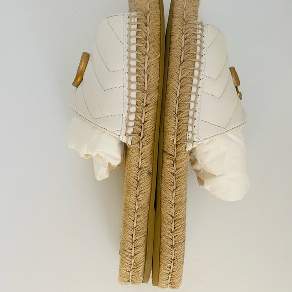 GUCCi Napa Marmont GG espadrille slides - Picture 4 of 9